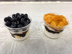 マンゴースーパーブルーのカップケーキ