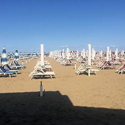 会場そばのビーチ